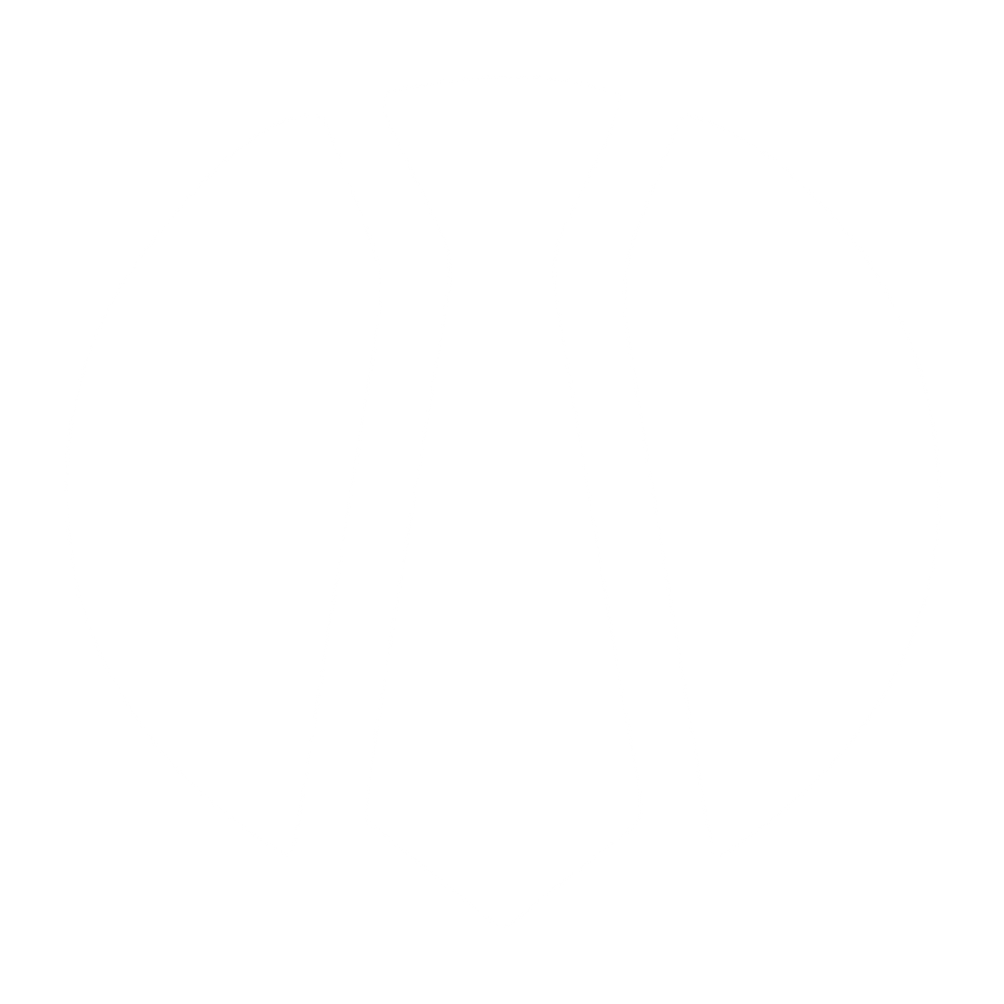 Tie Circle Negative Space Logo #ffffff
