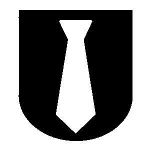 Tie Shield Emblem Logo