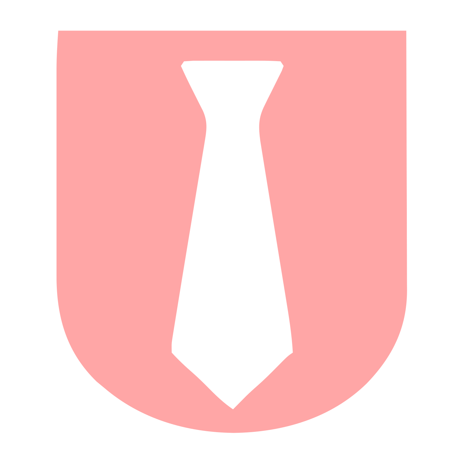Tie Shield Emblem Logo #ffa6a6