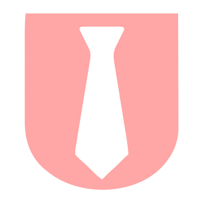 Tie Shield Emblem Logo #ffa6a6