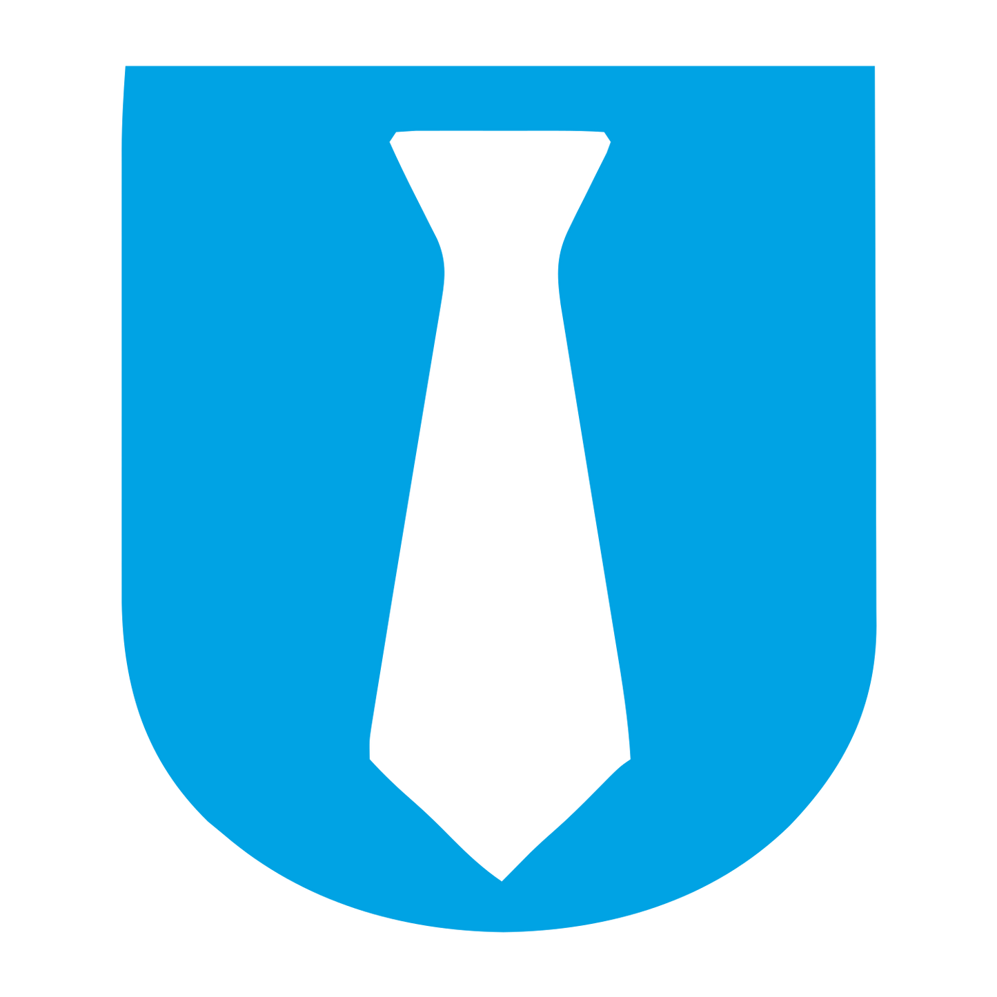 Tie Shield Emblem Logo #00a3e4