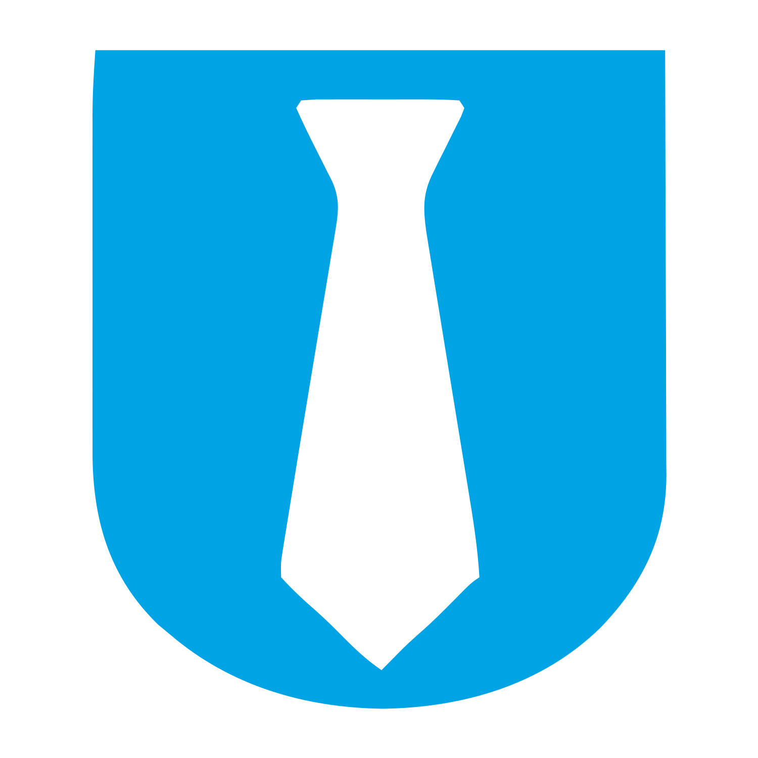 Tie Shield Emblem Logo #00a3e4