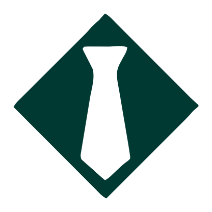 Tie Diamond Negative Space Logo #003932