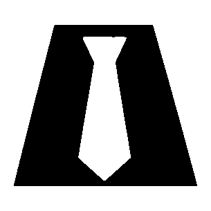 Negative Space Tie Logo