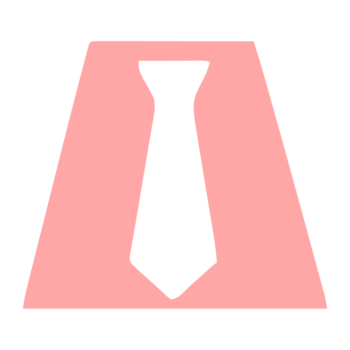 Negative Space Tie Logo #ffa6a6