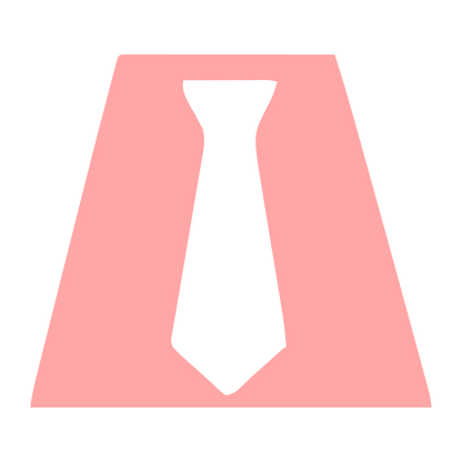 Negative Space Tie Logo #ffa6a6