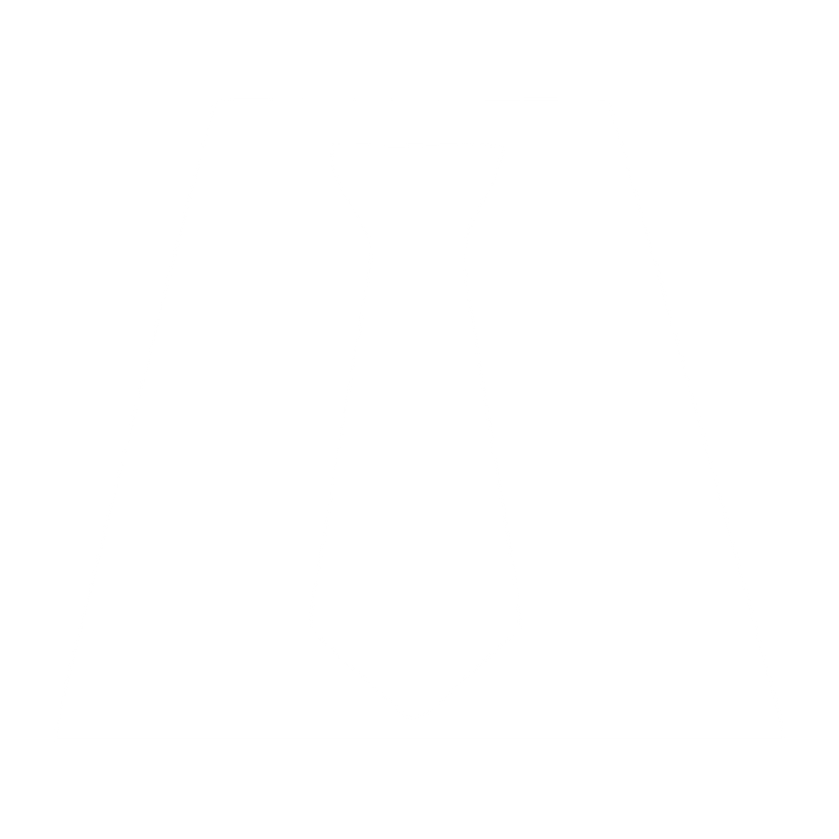 Negative Space Tie Logo #ffffff