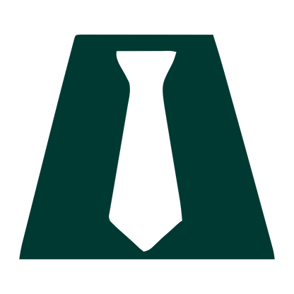 Negative Space Tie Logo #003932