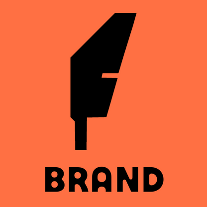 Brutalist Quill Feather Logo preview