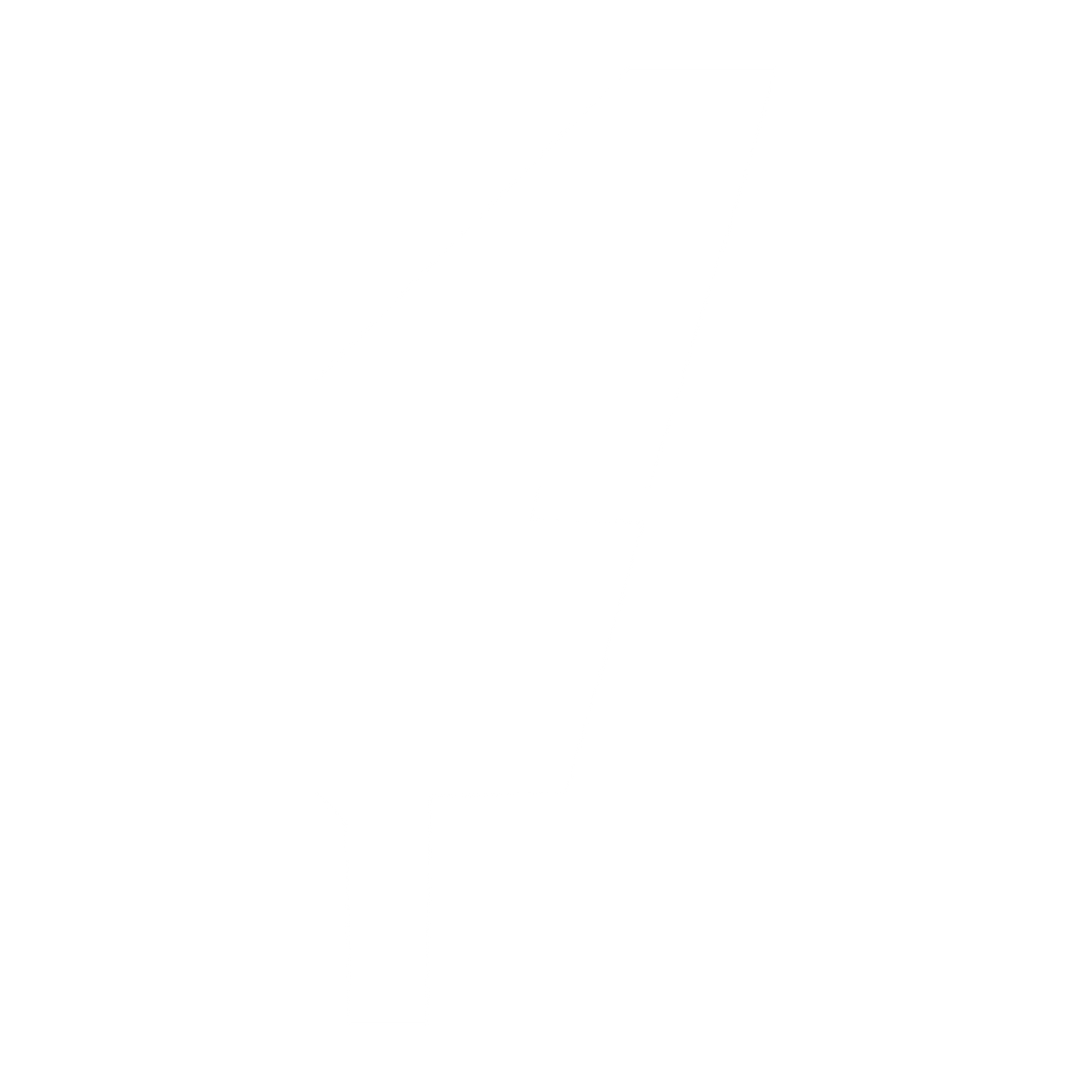 Brutalist Quill Feather Logo #ffffff