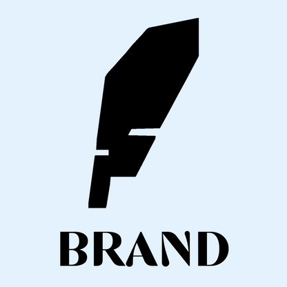 Brutalist Quill Feather Logo preview
