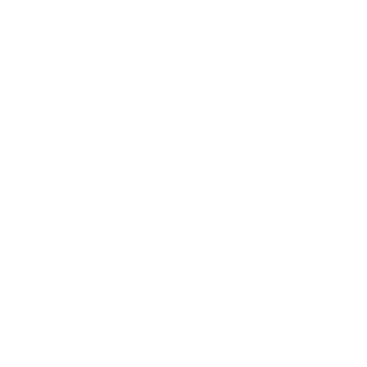 Brutalist Quill Feather Logo #ffffff