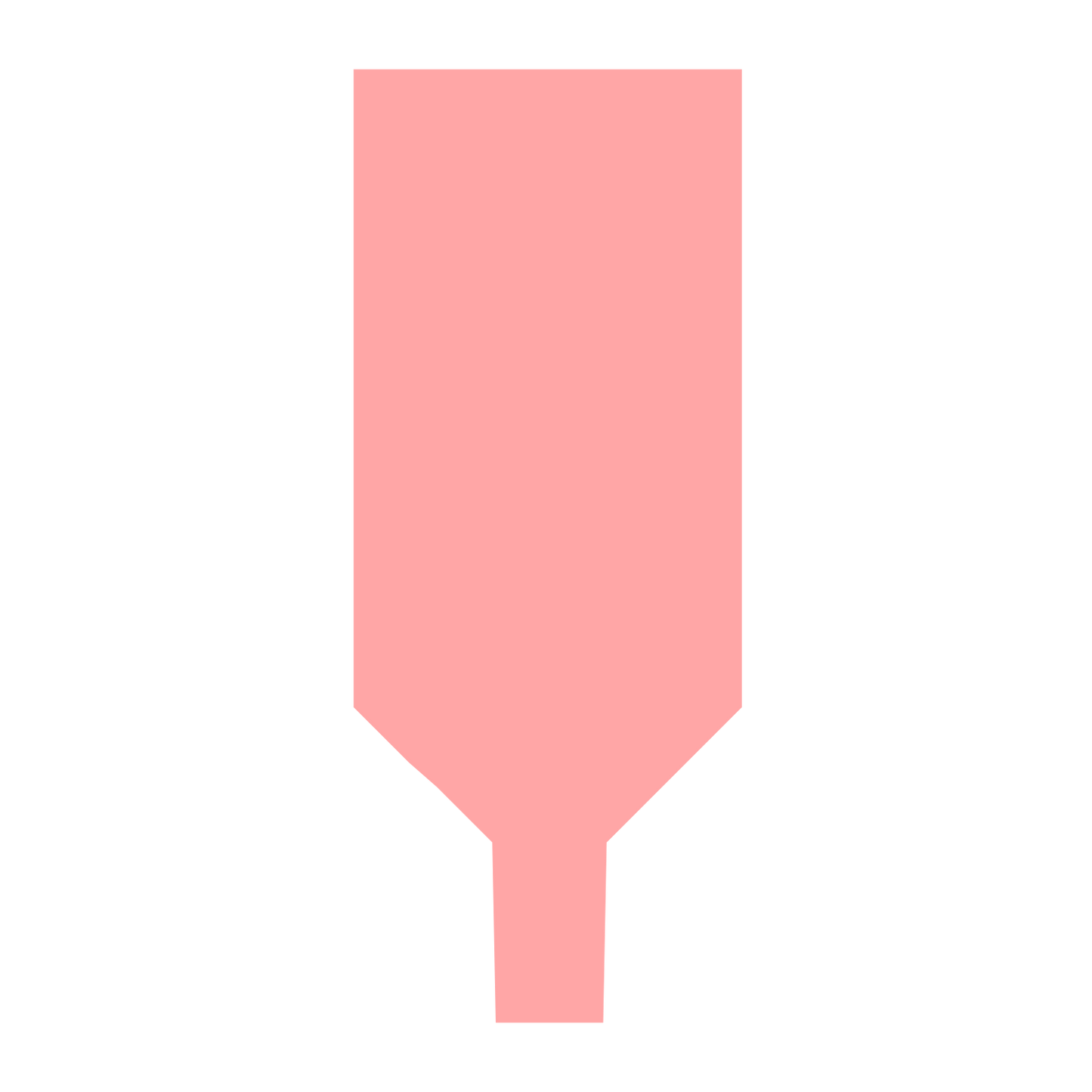 Quill Nib Silhouette Logo #ffa6a6