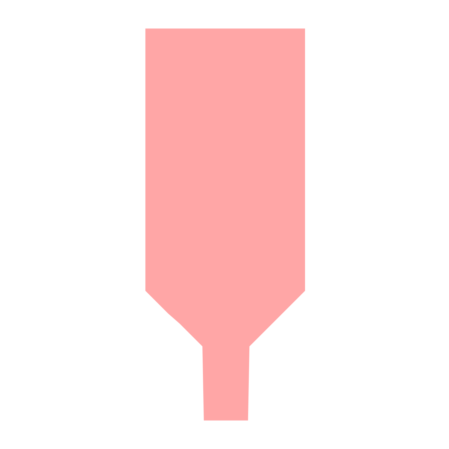 Quill Nib Silhouette Logo #ffa6a6