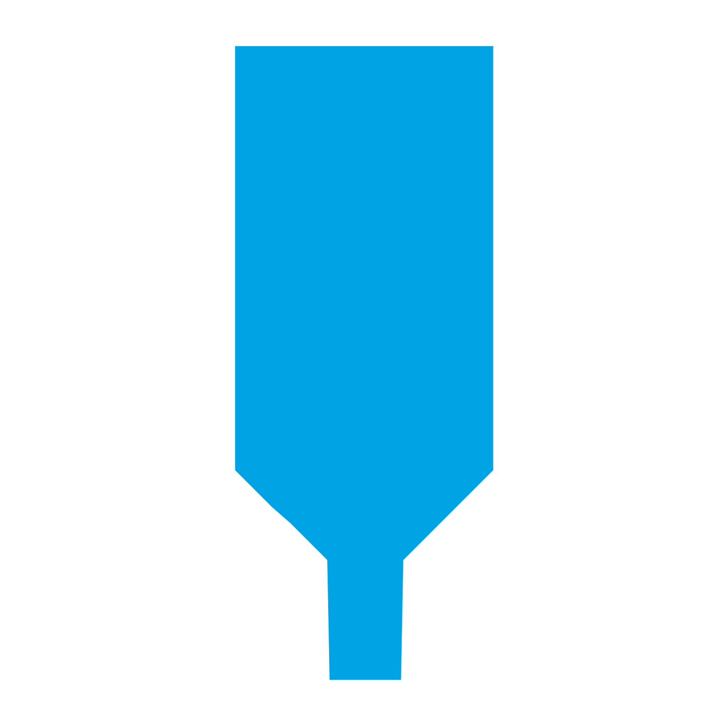 Quill Nib Silhouette Logo #00a3e4