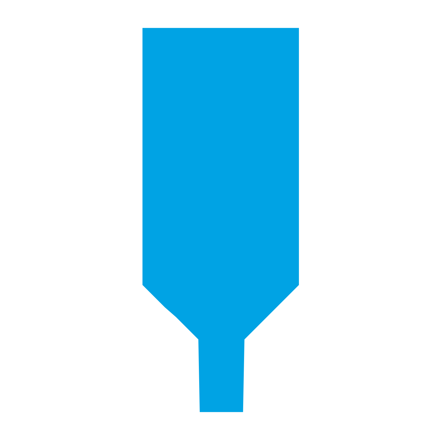 Quill Nib Silhouette Logo #00a3e4