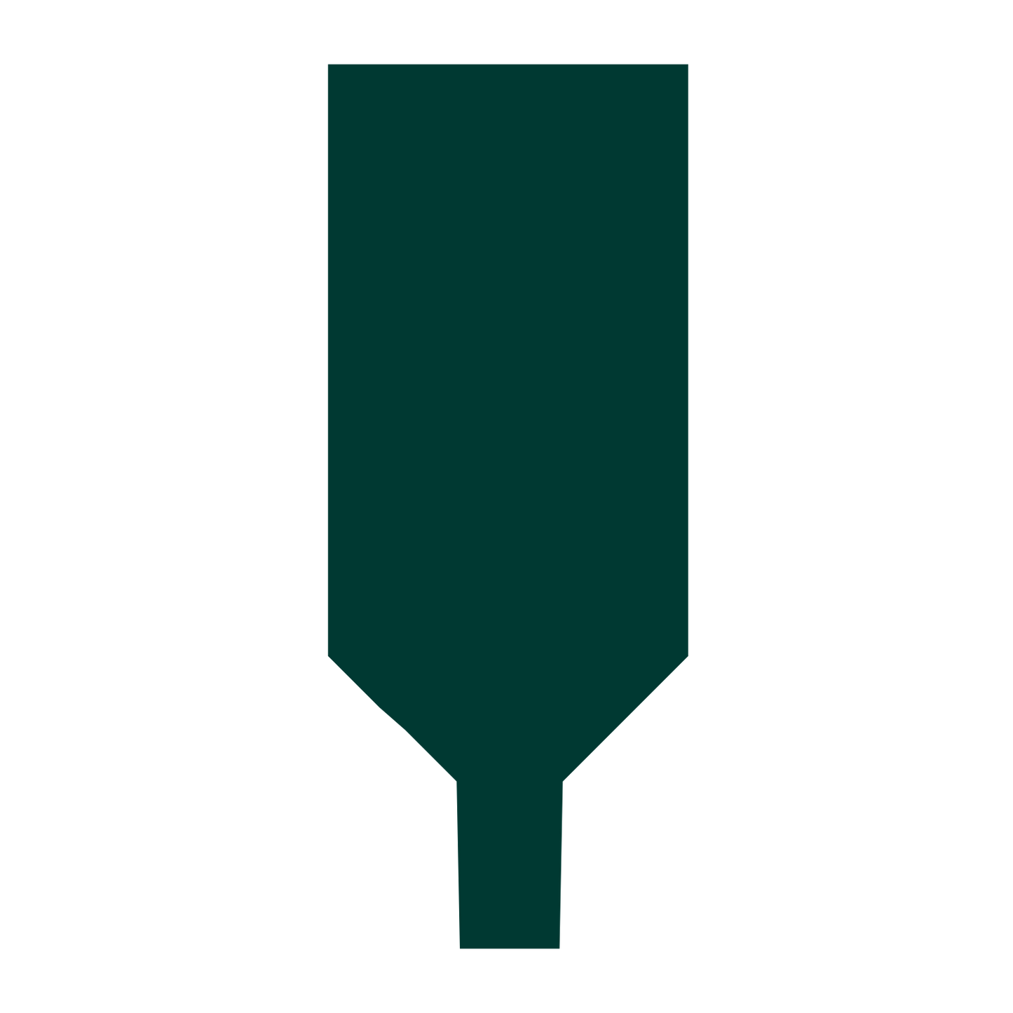 Quill Nib Silhouette Logo #003932