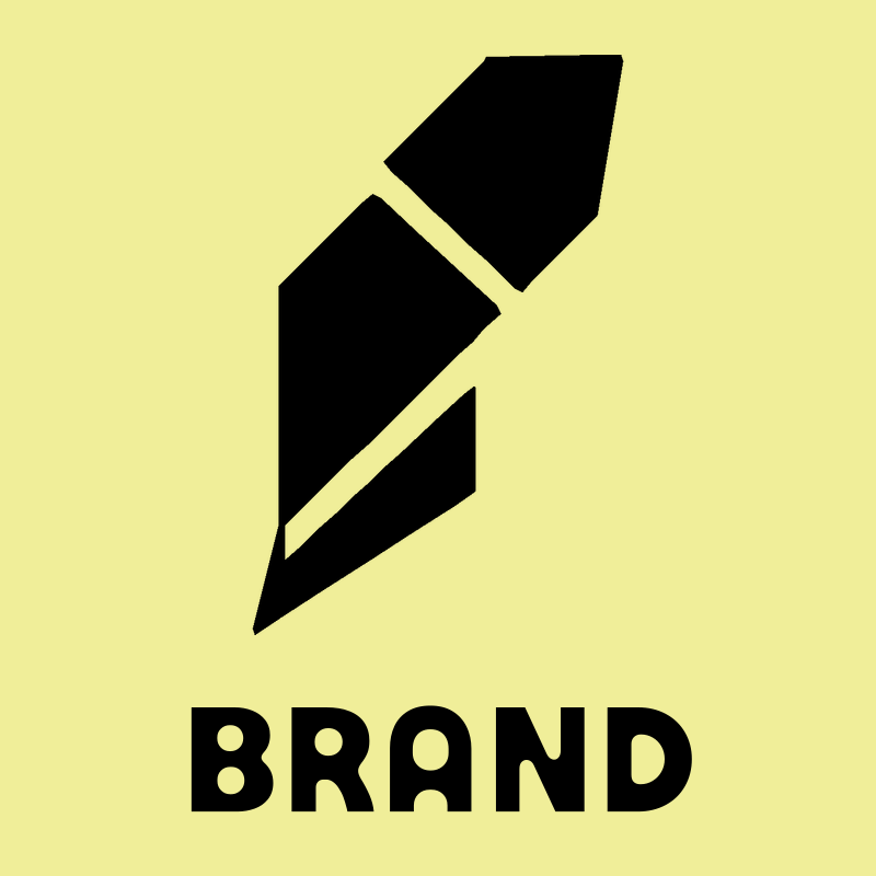 Brutalist Quill Feather Logo preview