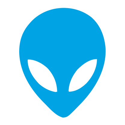 Alien Head Face Logo #00a3e4
