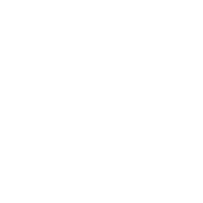 Alien Head Face Logo #ffffff