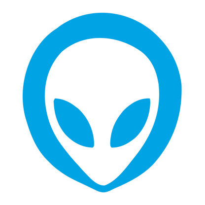 Alien Head Face Logo #00a3e4