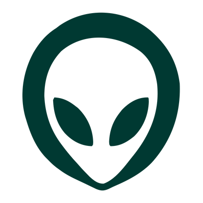 Alien Head Face Logo #003932