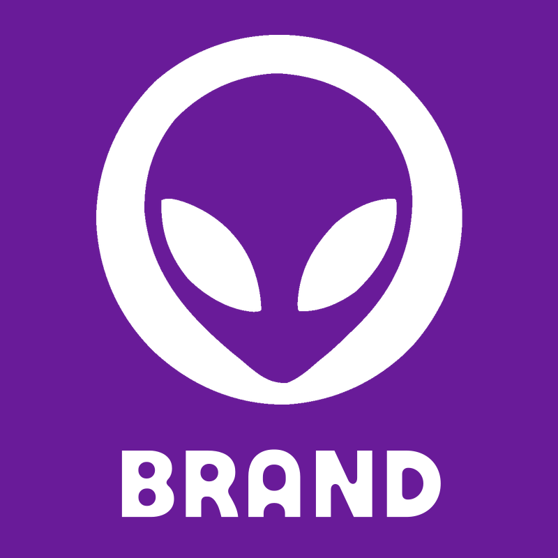 Alien Face Circle Logo preview