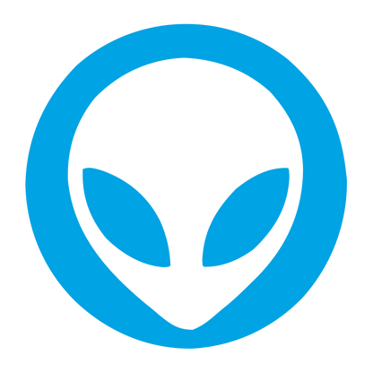 Alien Face Circle Logo #00a3e4
