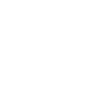 Alien Face Circle Logo #ffffff