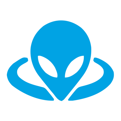 Alien Head Orbit Logo #00a3e4