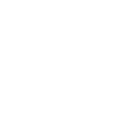 Alien Head Orbit Logo #ffffff