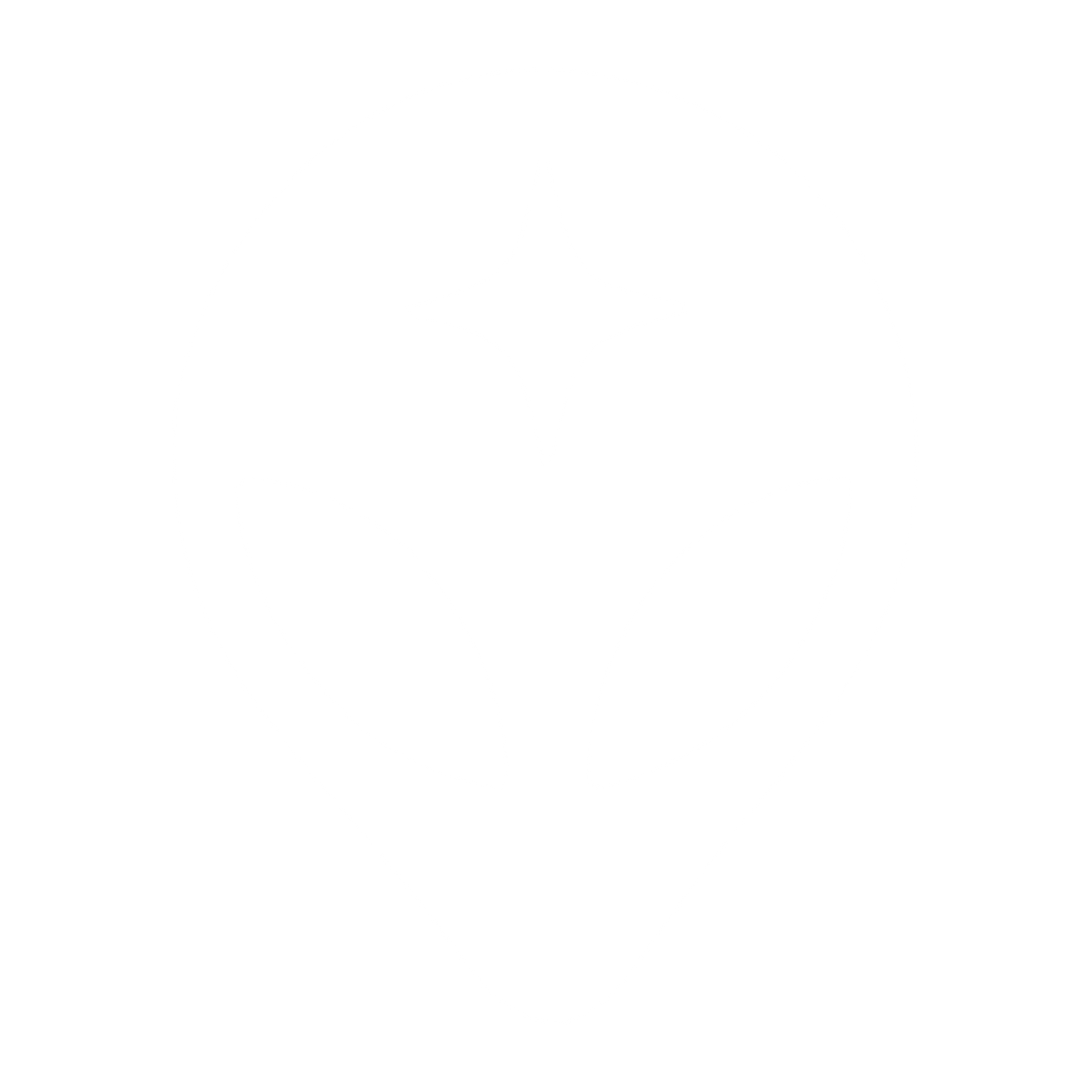 Alien Head Star Logo #ffffff