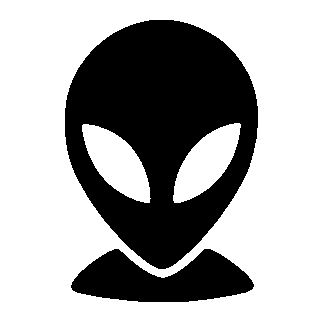 Alien Head Face Logo
