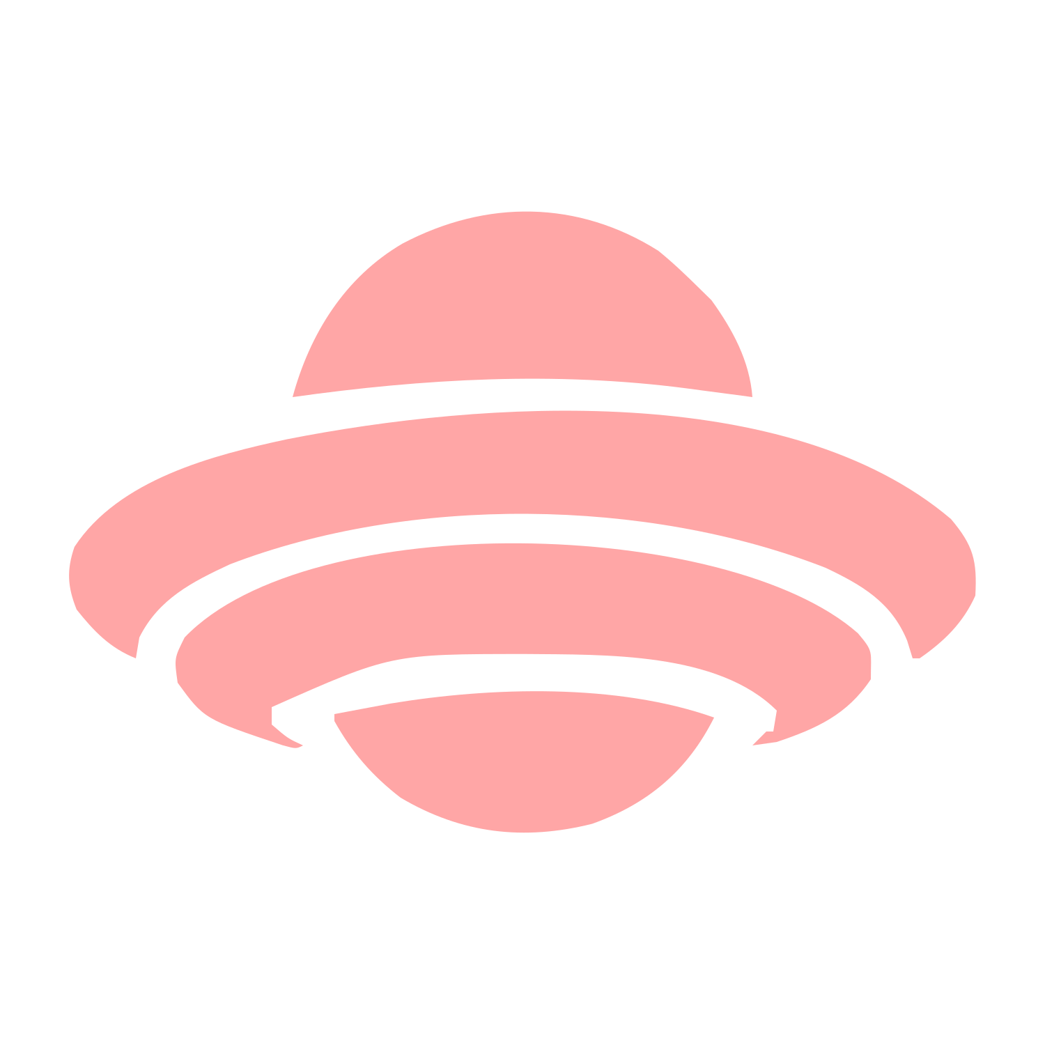 UFO Flying Saucer Logo #ffa6a6