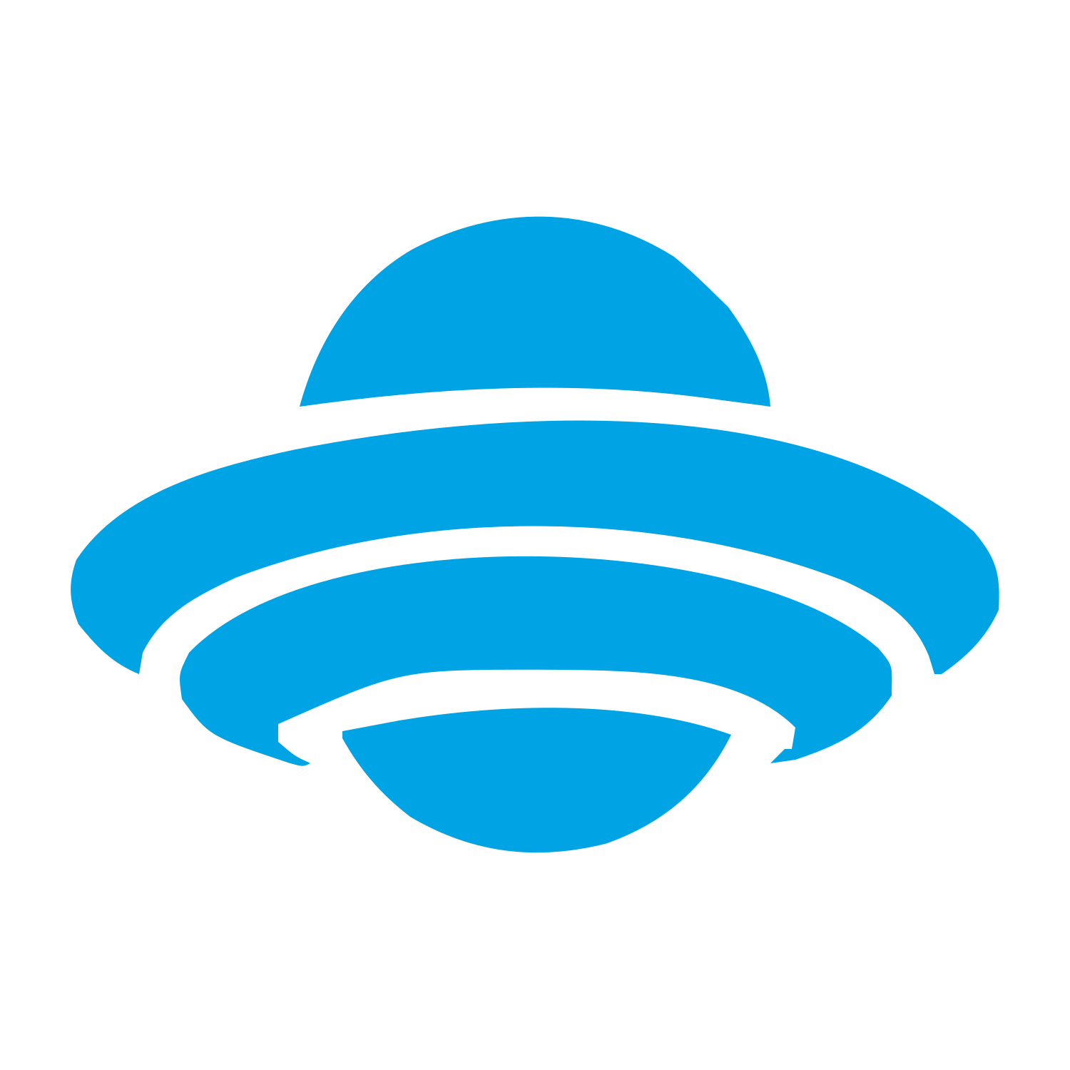 UFO Flying Saucer Logo #00a3e4