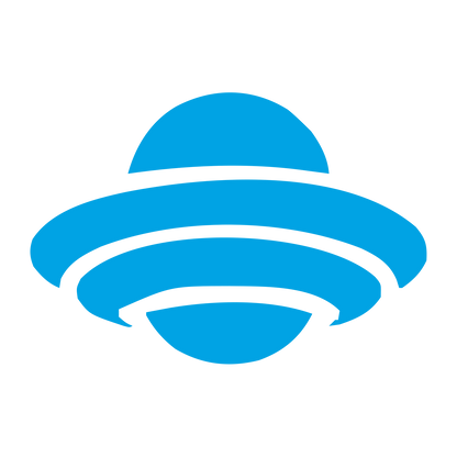 UFO Flying Saucer Logo #00a3e4