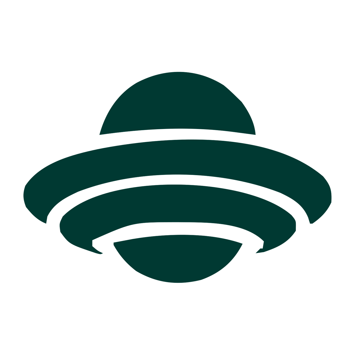UFO Flying Saucer Logo #003932