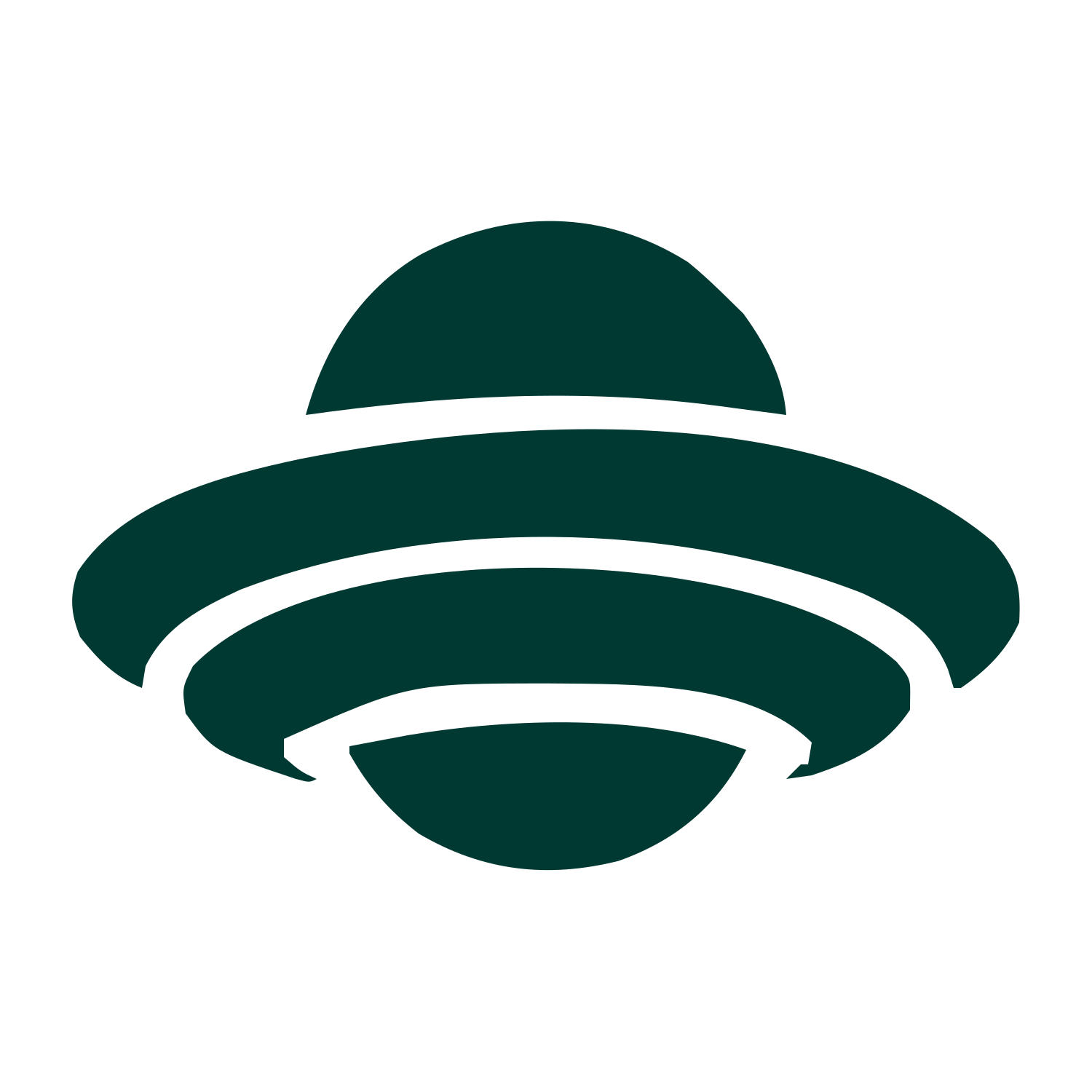 UFO Flying Saucer Logo #003932