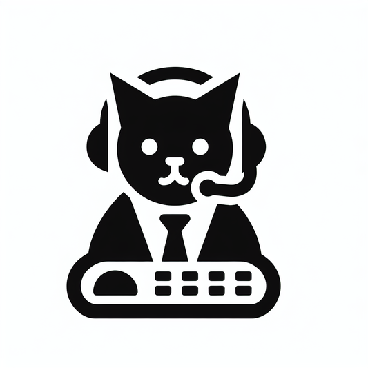 Cat Headset Character Logo