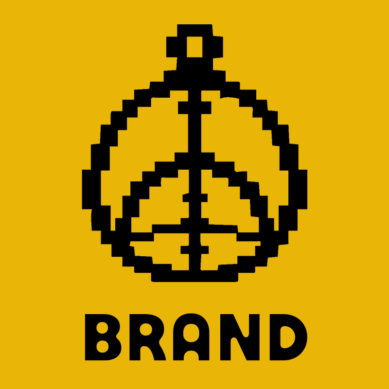 Pixel Peace Sign Logo preview