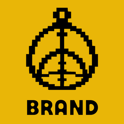 Pixel Peace Sign Logo preview