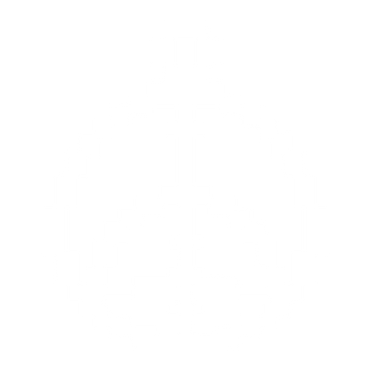 Pixel Peace Sign Logo #ffffff