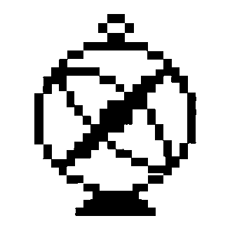 Pixel Astrolabe Globe Logo