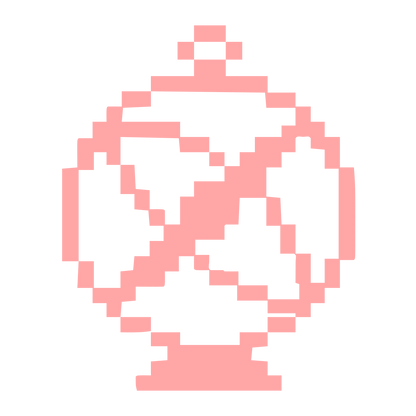 Pixel Astrolabe Globe Logo #ffa6a6