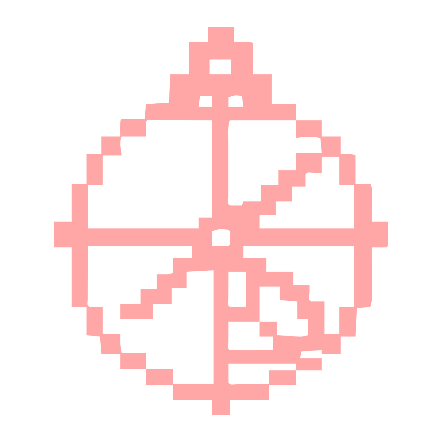 Pixel Astrolabe Logo #ffa6a6