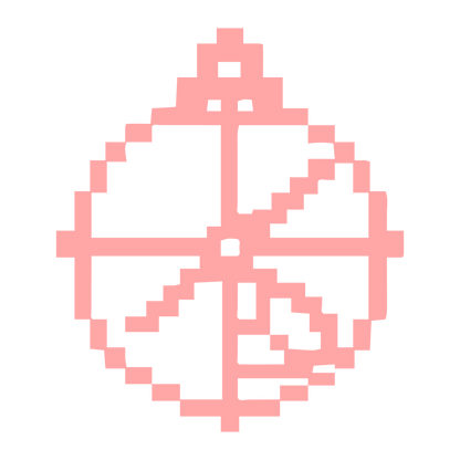 Pixel Astrolabe Logo #ffa6a6