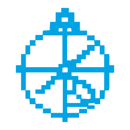 Pixel Astrolabe Logo #00a3e4