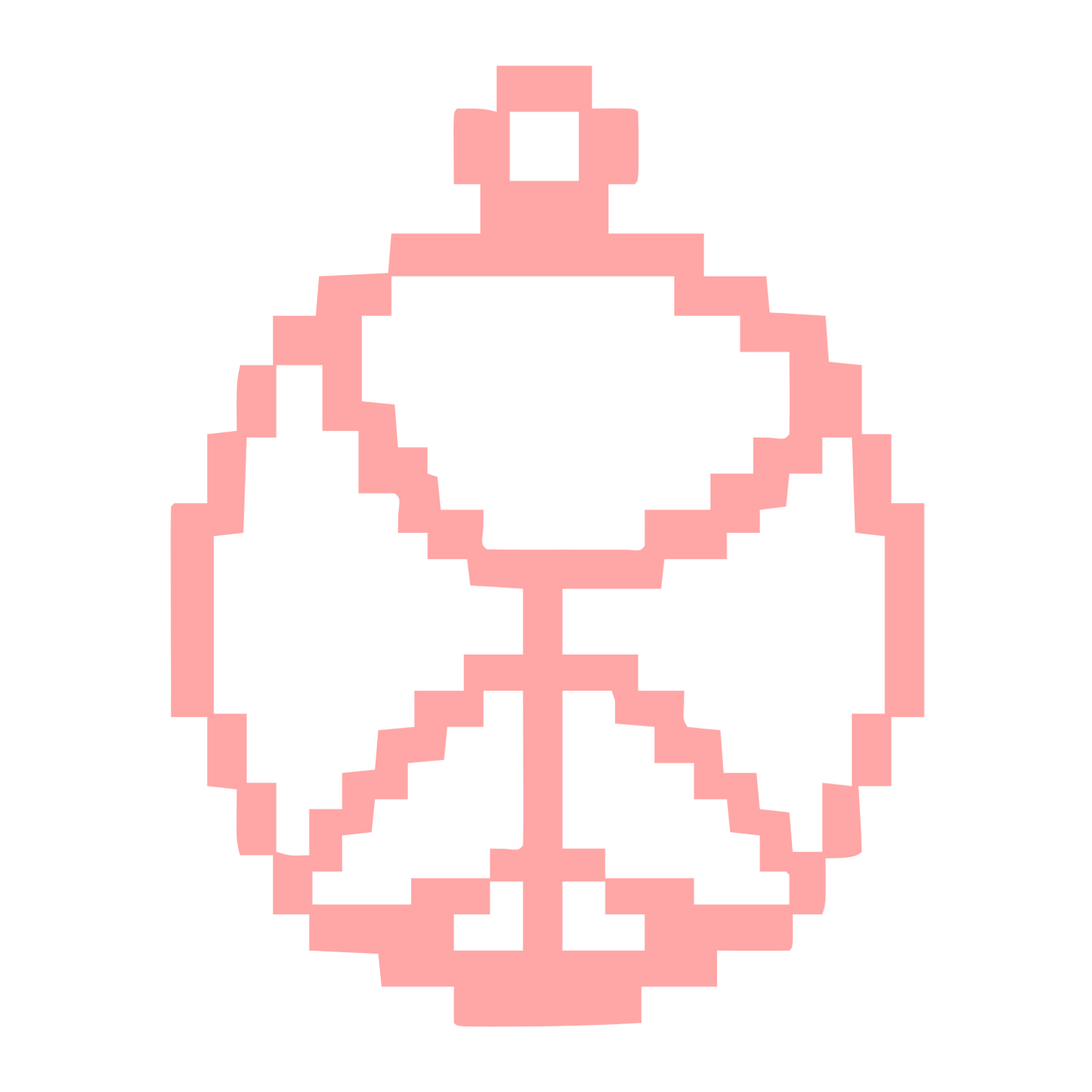 Pixel Astrolabe Ornament Logo #ffa6a6