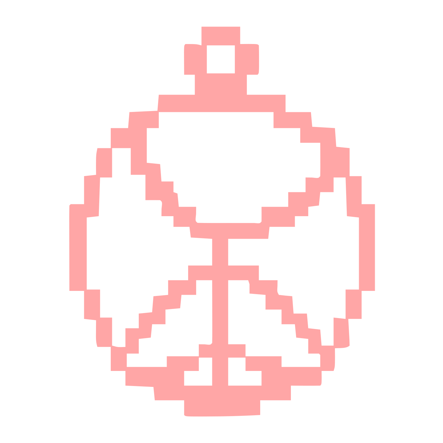 Pixel Astrolabe Ornament Logo #ffa6a6