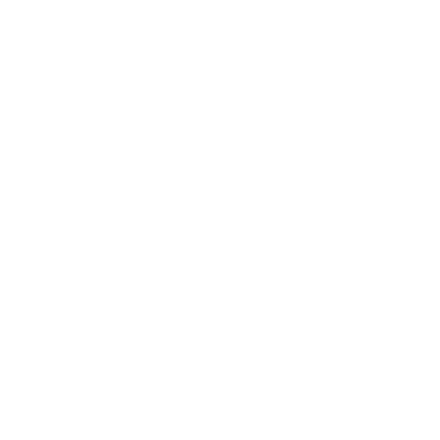 Pixel Astrolabe Ornament Logo #ffffff